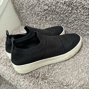 Steve Madden Black Slip-On Sneakers
